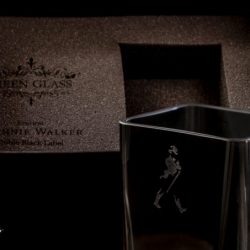 Vaso Green Glass Johnnie Walker double Black para regalo